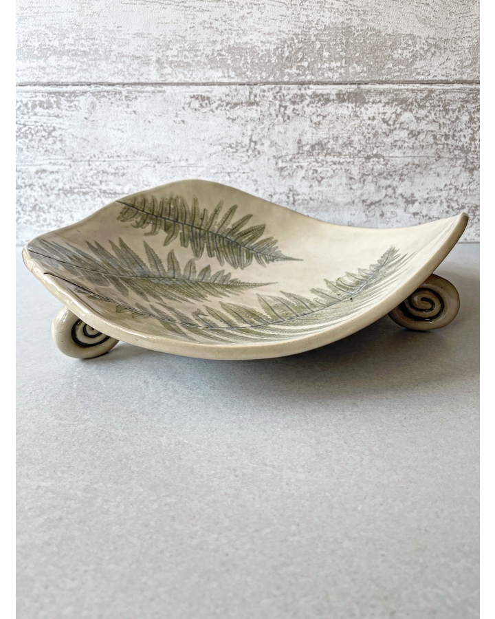 Patera/miska ceramiczna PAPROTKA