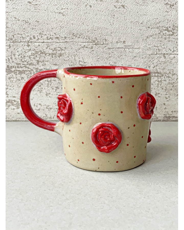 Kubek ceramiczny RÓŻE 220 ml