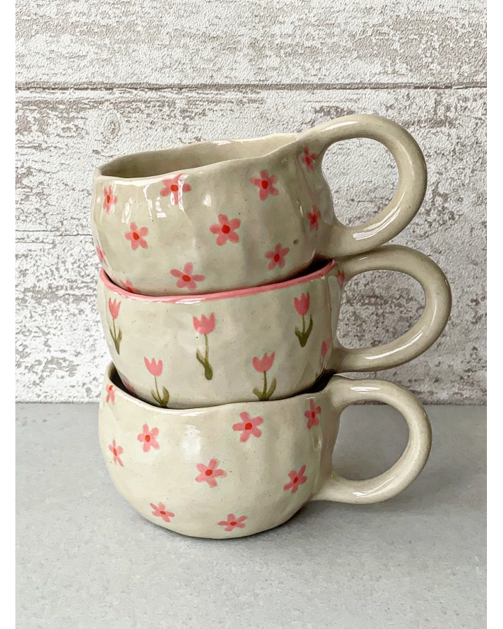 Kubek ceramiczny KWIATKI 230 ml