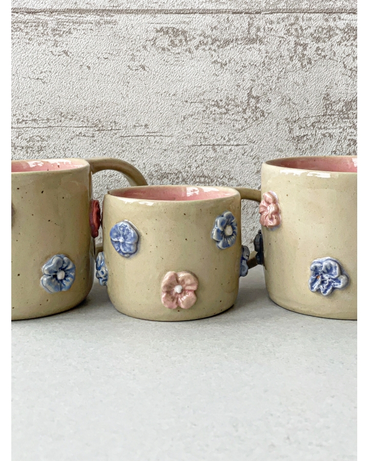 Kubek ceramiczny KWIATKI 330 ml
