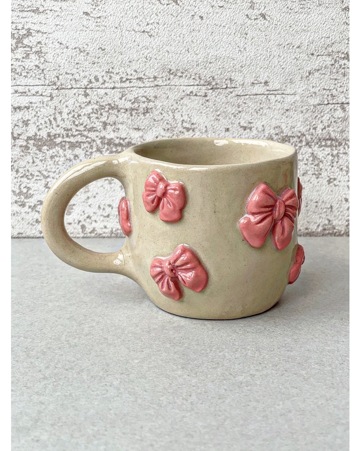 Kubek ceramiczny KOKARDKI 210 ml OUTLET