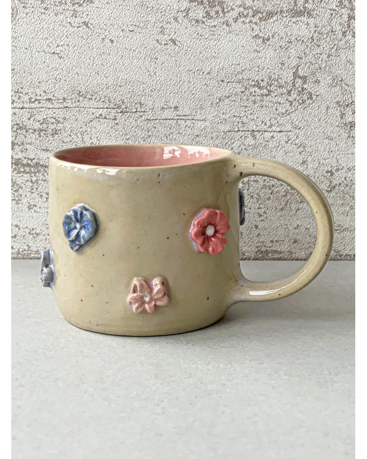 Kubek ceramiczny KWIATKI 330 ml