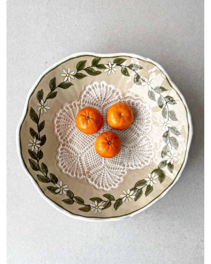 Miska ceramiczna KWIATKI