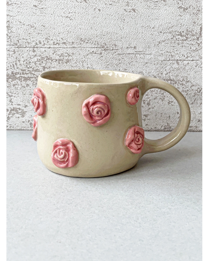 Kubek ceramiczny RÓŻE 320 ml
