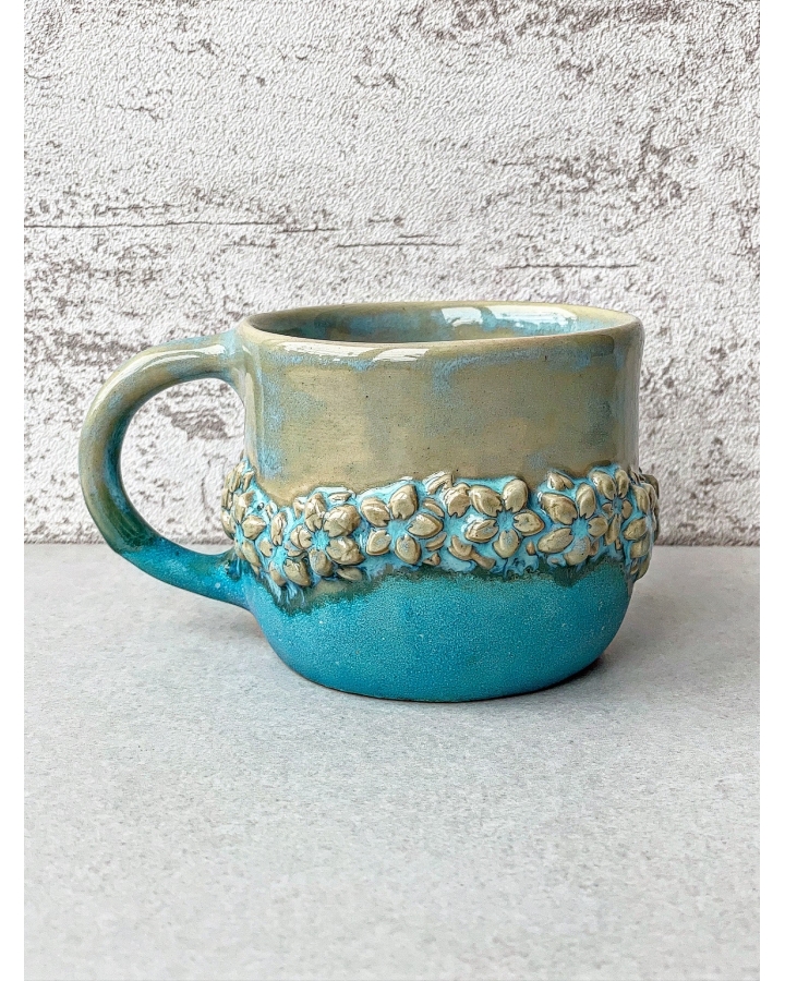 Kubek ceramiczny KWIATKI 320 ml