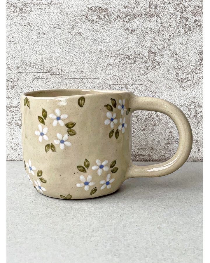 Kubek ceramiczny KWIATKI 380 ml