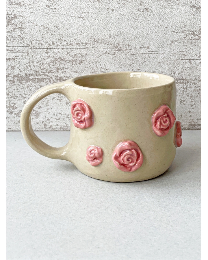 Kubek ceramiczny RÓŻE 320 ml