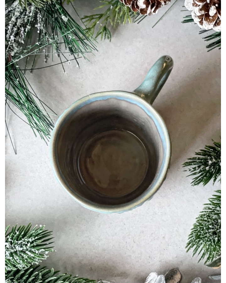 Kubek ceramiczny BLUE SNOW 210 ml