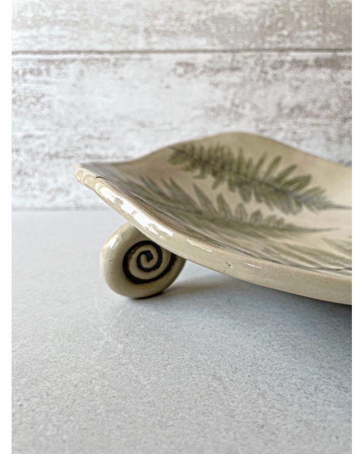 Patera/miska ceramiczna PAPROTKA