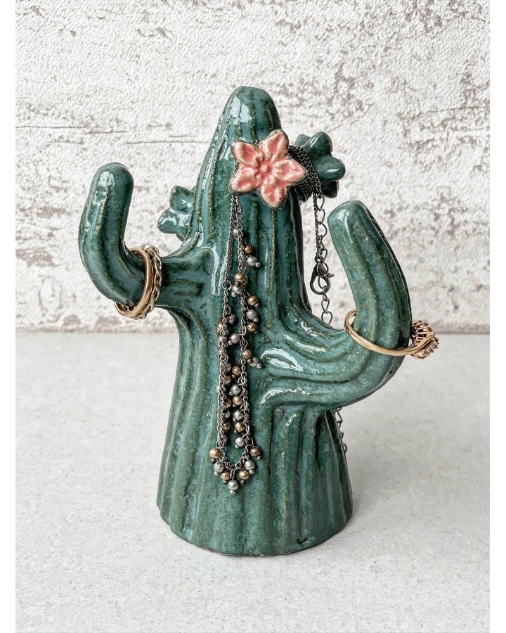 Ceramiczny KAKTUS na biżuterię