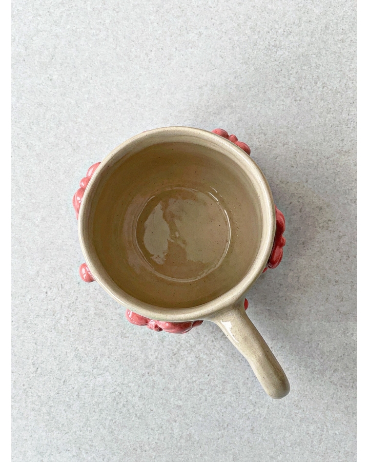 Kubek ceramiczny KOKARDKI 210 ml OUTLET