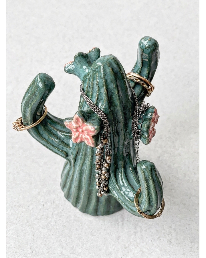 Ceramiczny KAKTUS na biżuterię