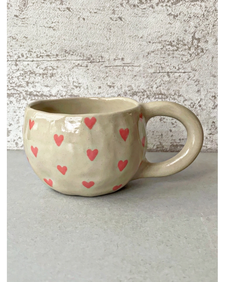 Kubek ceramiczny HEARTS 260 ml