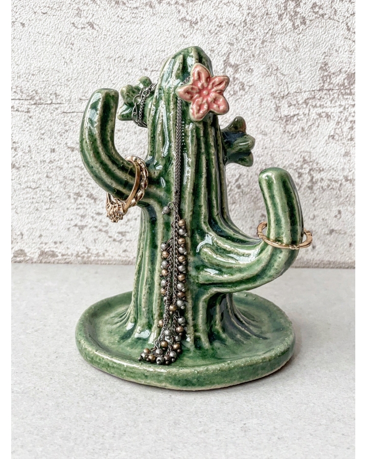 Ceramiczny KAKTUS na biżuterię