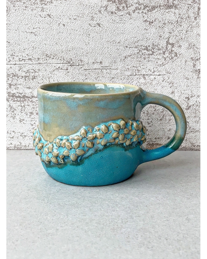 Kubek ceramiczny KWIATKI 320 ml