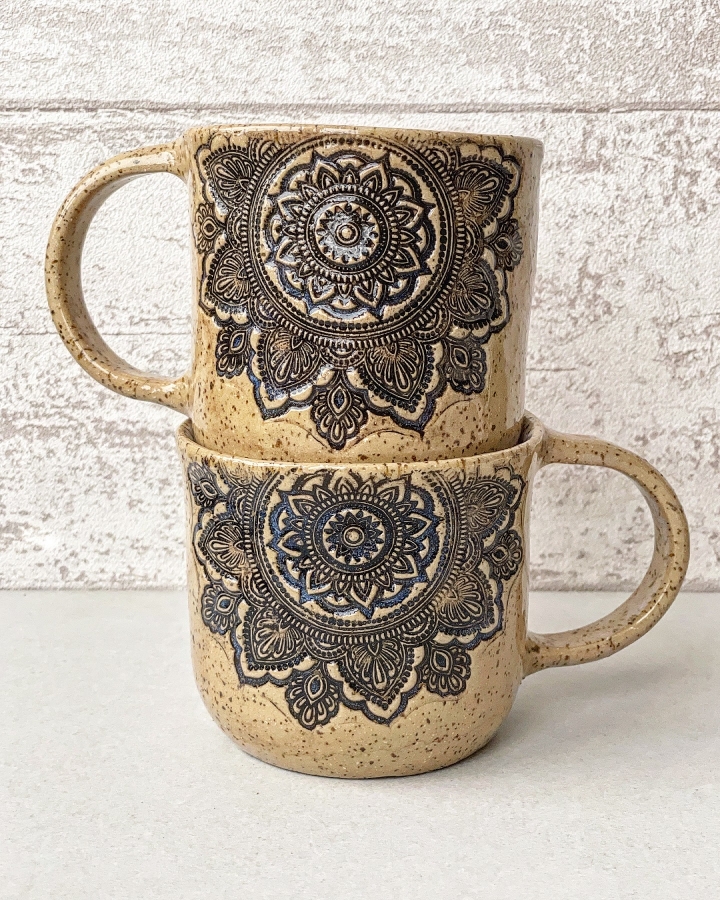 Kubek ceramiczny MANDALA 380 ml