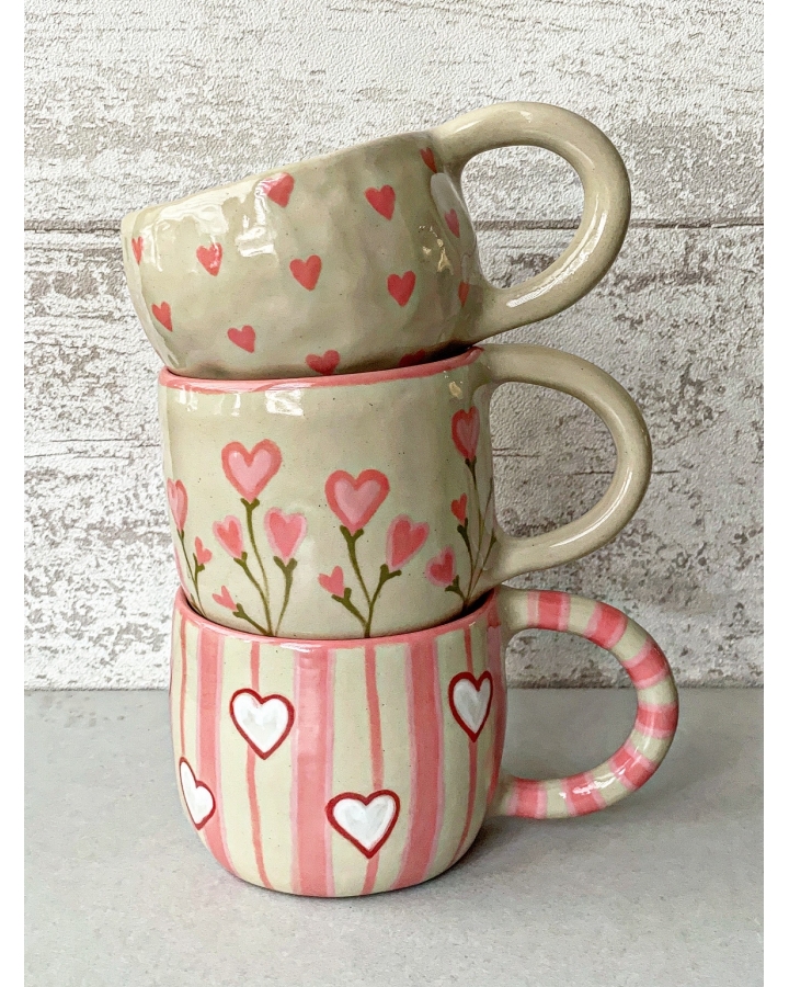 Kubek ceramiczny HEARTS 350 ml