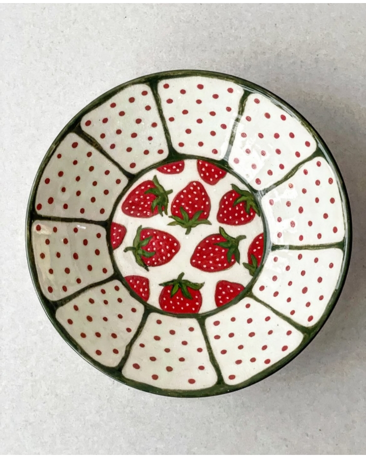 Miska ceramiczna TRUSKAWKI 500 ml