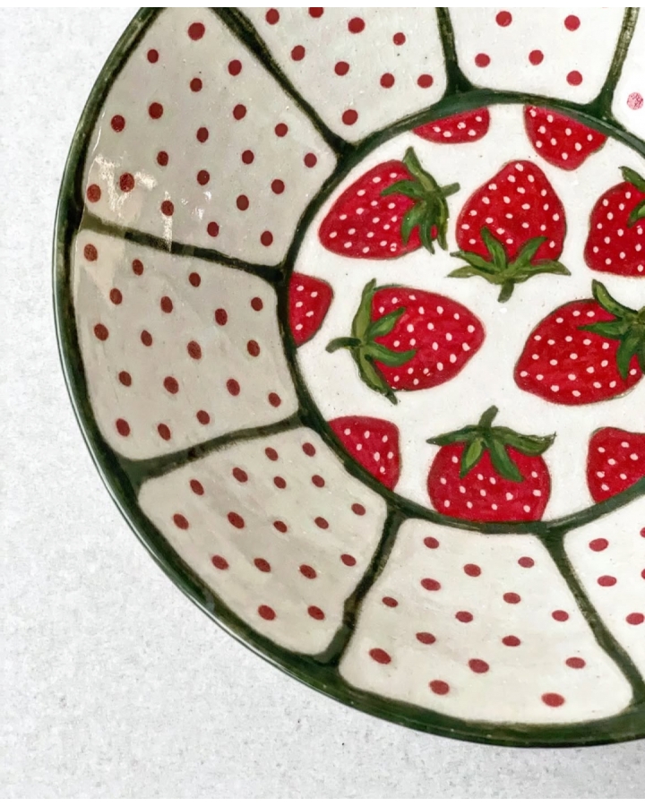 Miska ceramiczna TRUSKAWKI 500 ml