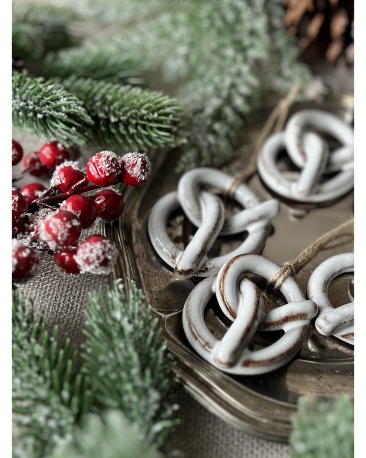 Ceramiczna zawieszka choinkowa PRECELEK