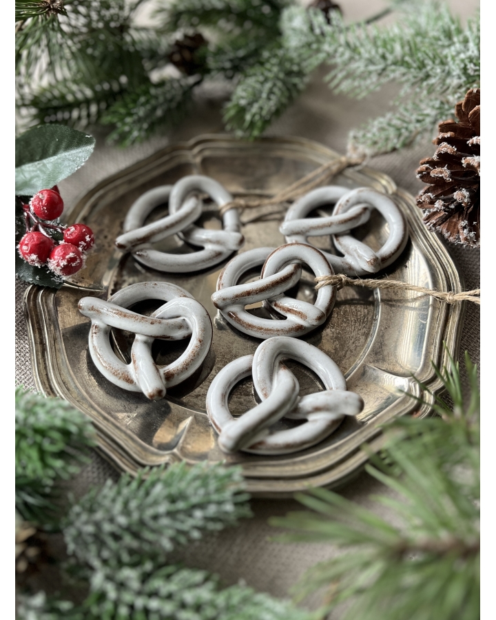 Ceramiczna zawieszka choinkowa PRECELEK