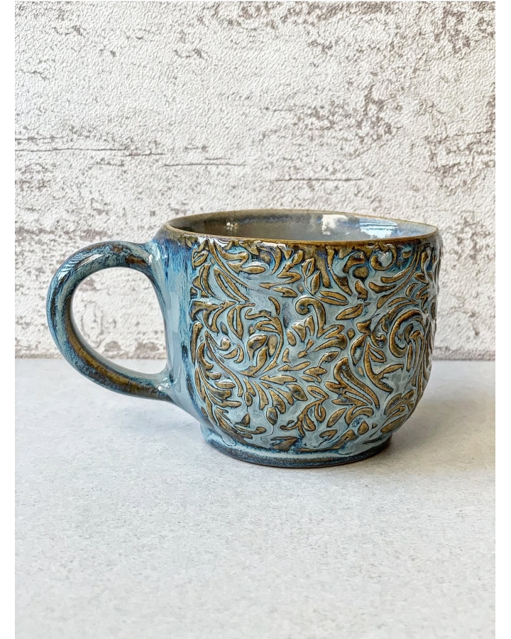 Kubek ceramiczny BLUE FLORAL 300 ml