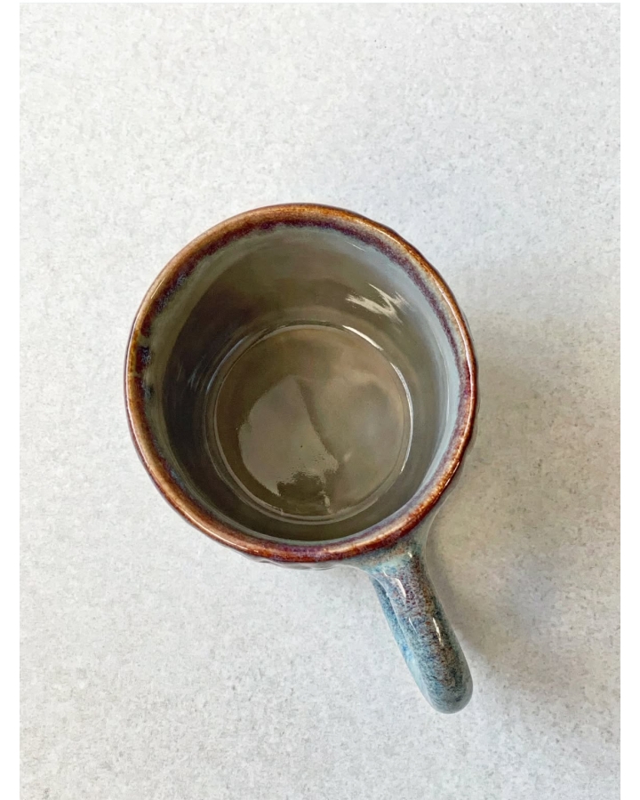 Kubek ceramiczny PURPLE BLUE FLOWERS 200 ml