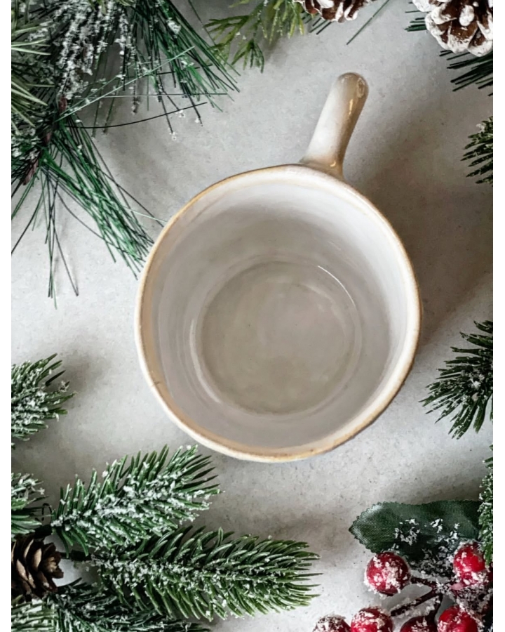 Kubek ceramiczny CREAM CHRISTMAS 360 ml OUTLET