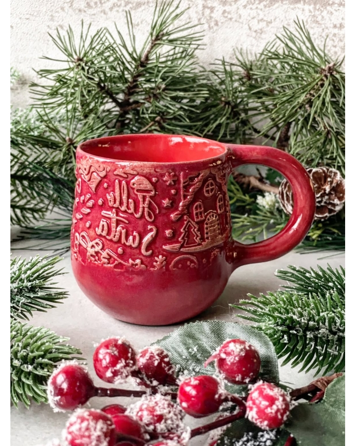 Kubek ceramiczny RED CHRISTMAS 250 ml