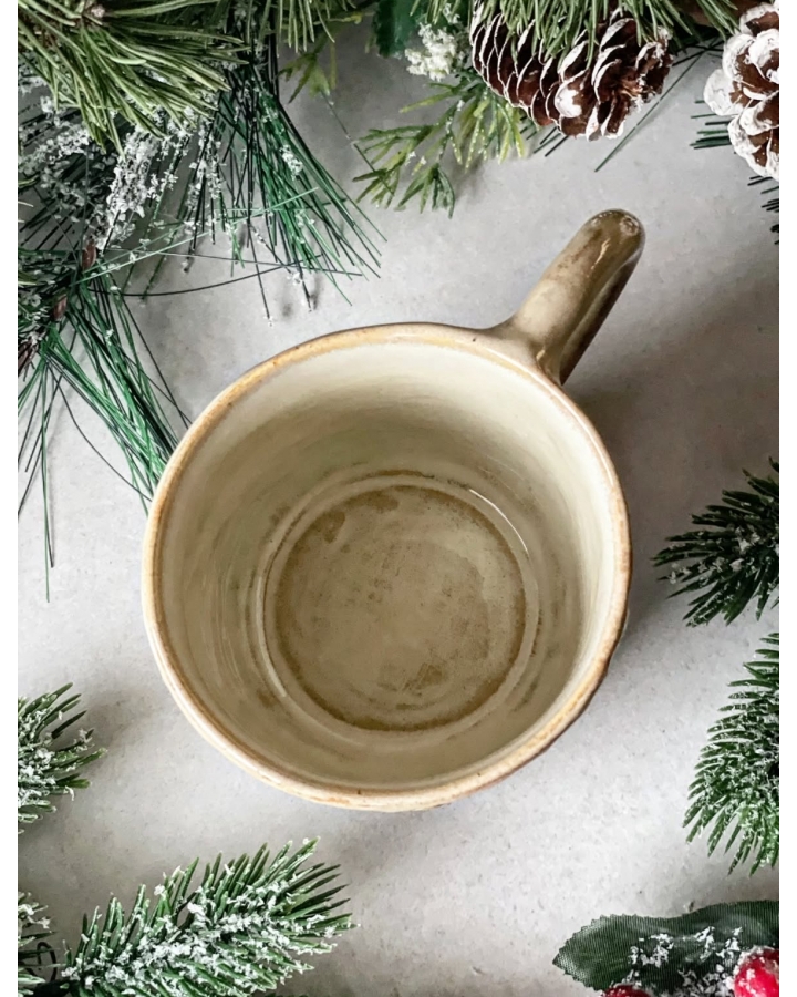Kubek ceramiczny BEIGE CHRISTMAS 360 ml