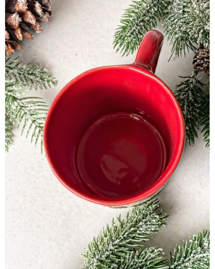 Kubek ceramiczny RED BIRDS 550 ml