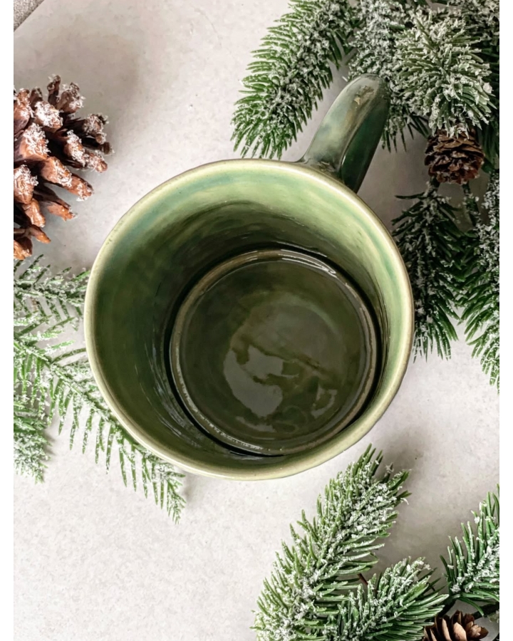 Kubek ceramiczny GREEN BIRDS 560 ml