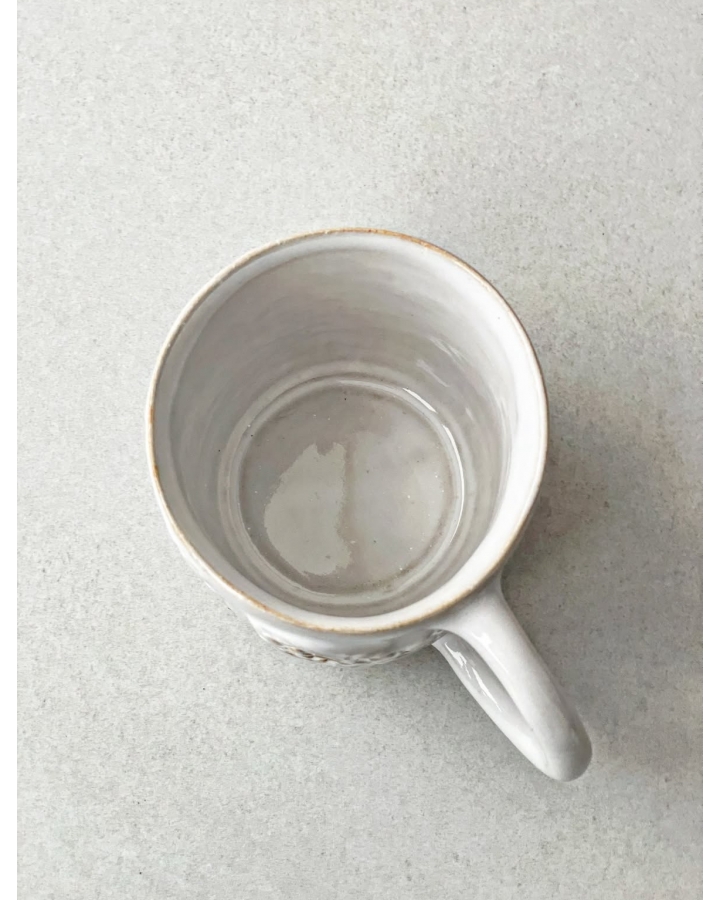 Kubek ceramiczny WHITE FLOWERS 360 ml