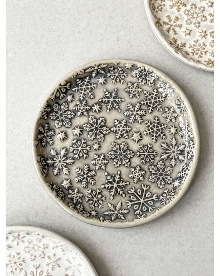 Talerzyk ceramiczny GRAY SNOW 13,5 cm