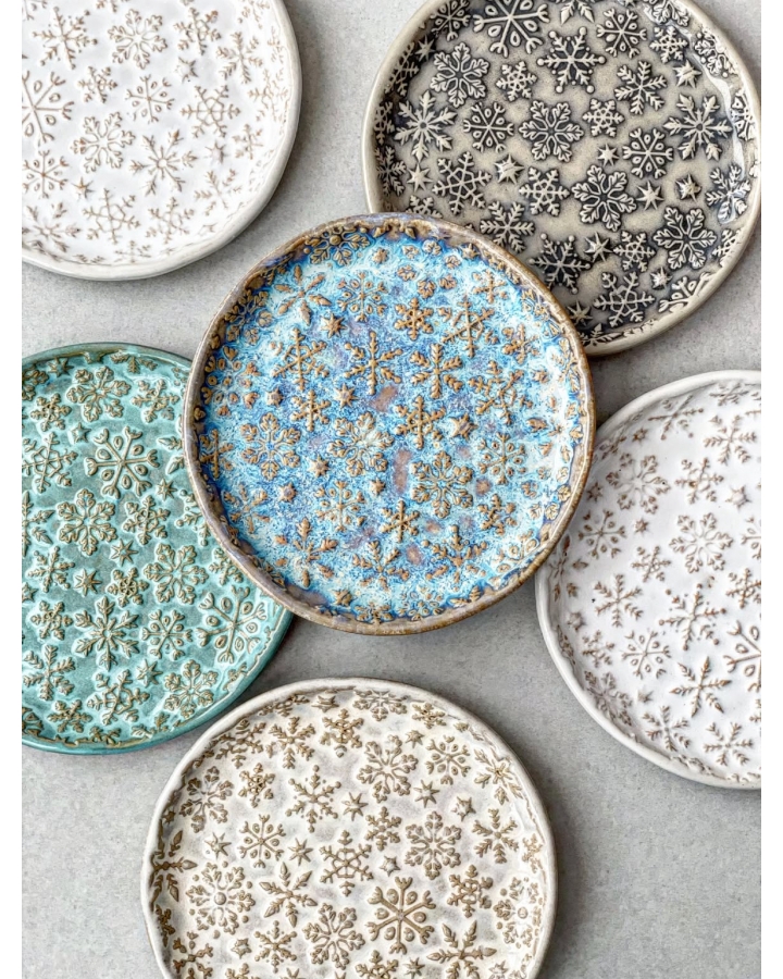 Talerzyk ceramiczny GRAY SNOW 13,5 cm