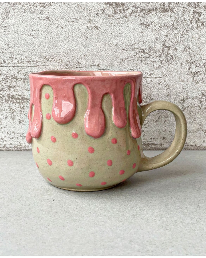 Kubek ceramiczny CUTE PINK 450 ml