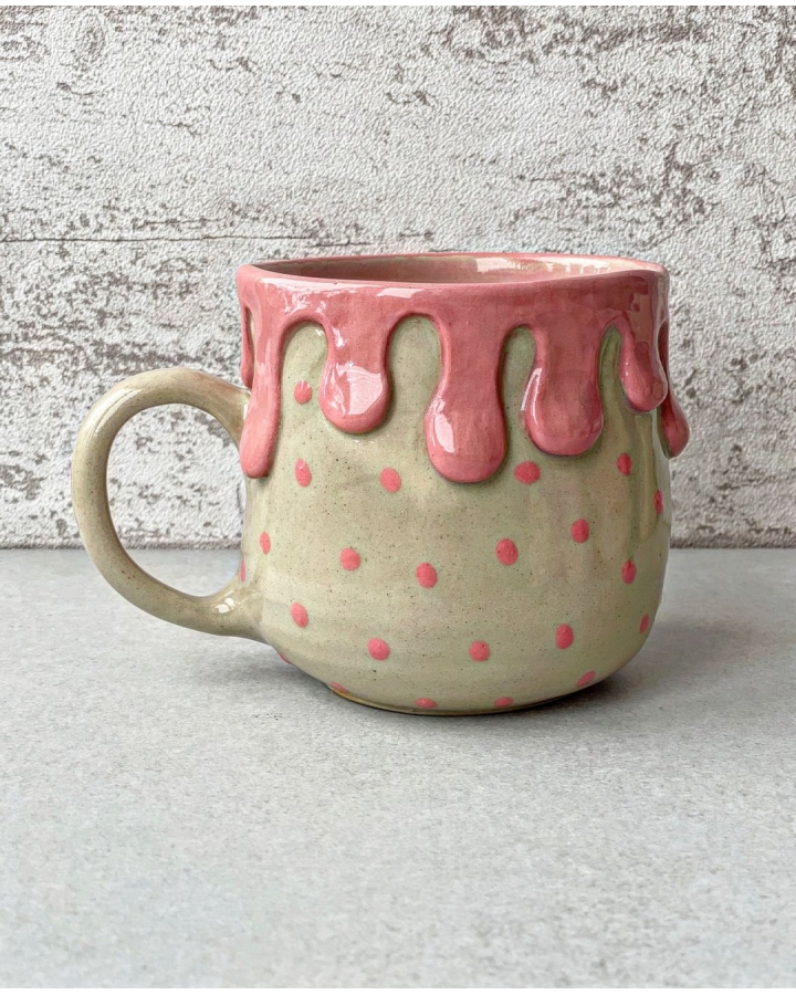 Kubek ceramiczny CUTE PINK 450 ml