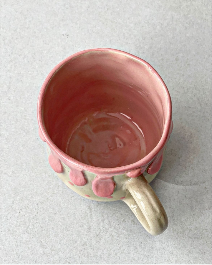 Kubek ceramiczny CUTE PINK 450 ml