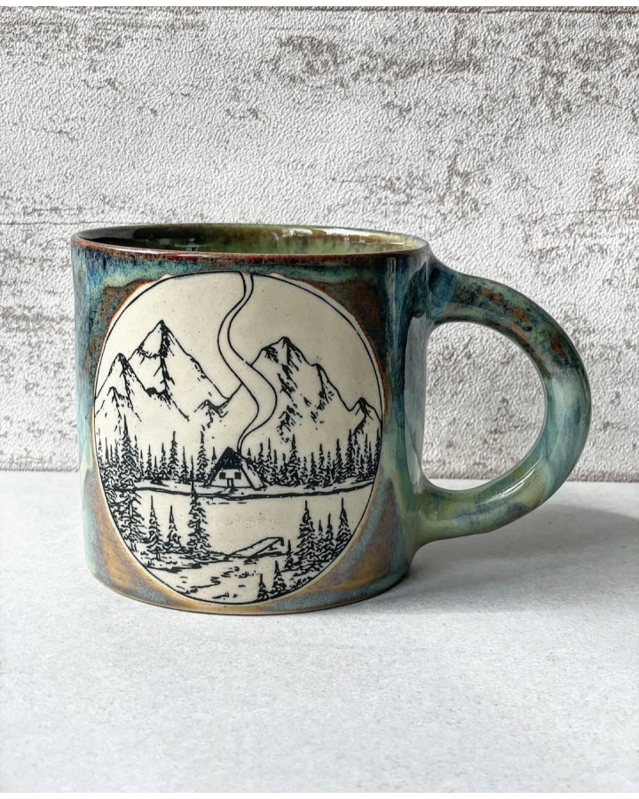 Kubek ceramiczny GÓRY 600 ml