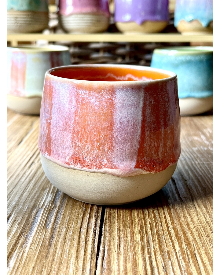 Czarka ceramiczna PINK-ORANGE 290 ml