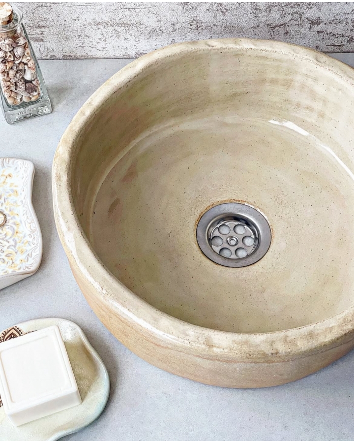 Ceramiczna umywalka BEIGE