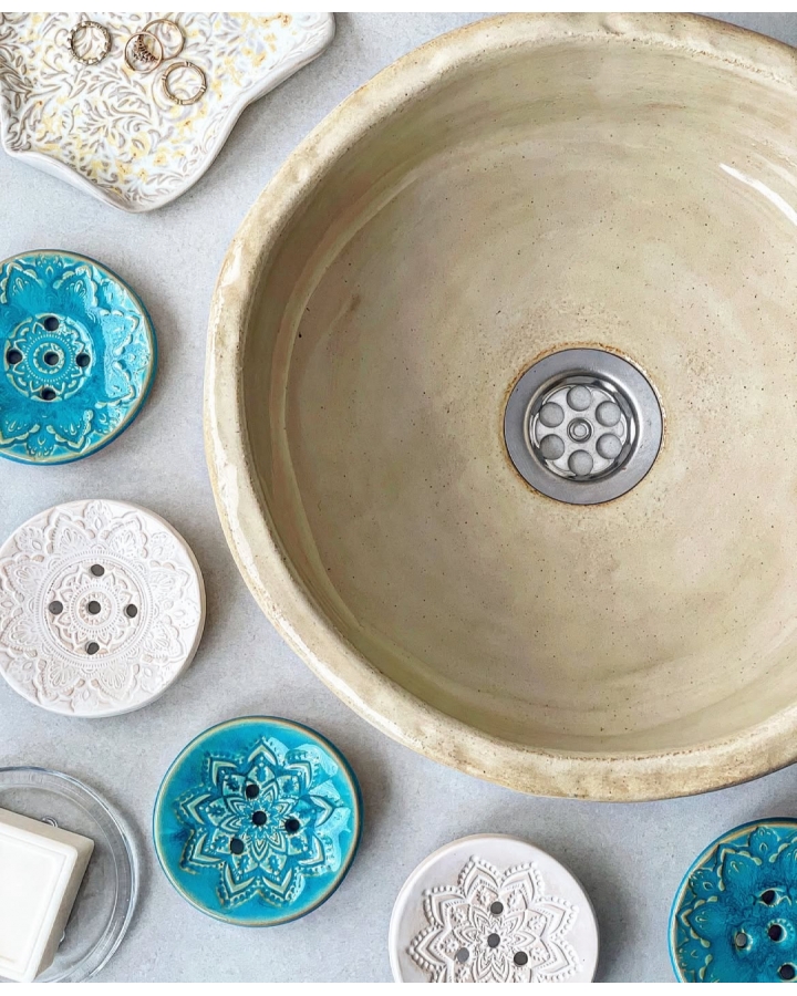 Ceramiczna umywalka BEIGE
