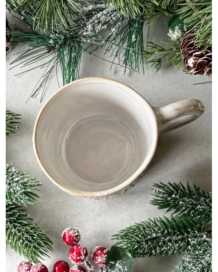 Kubek ceramiczny CREAM CHRISTMAS 360 ml